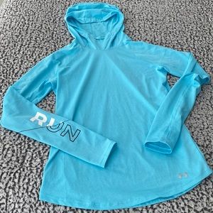Under Armour Long sleeve hooded running shirt- size small